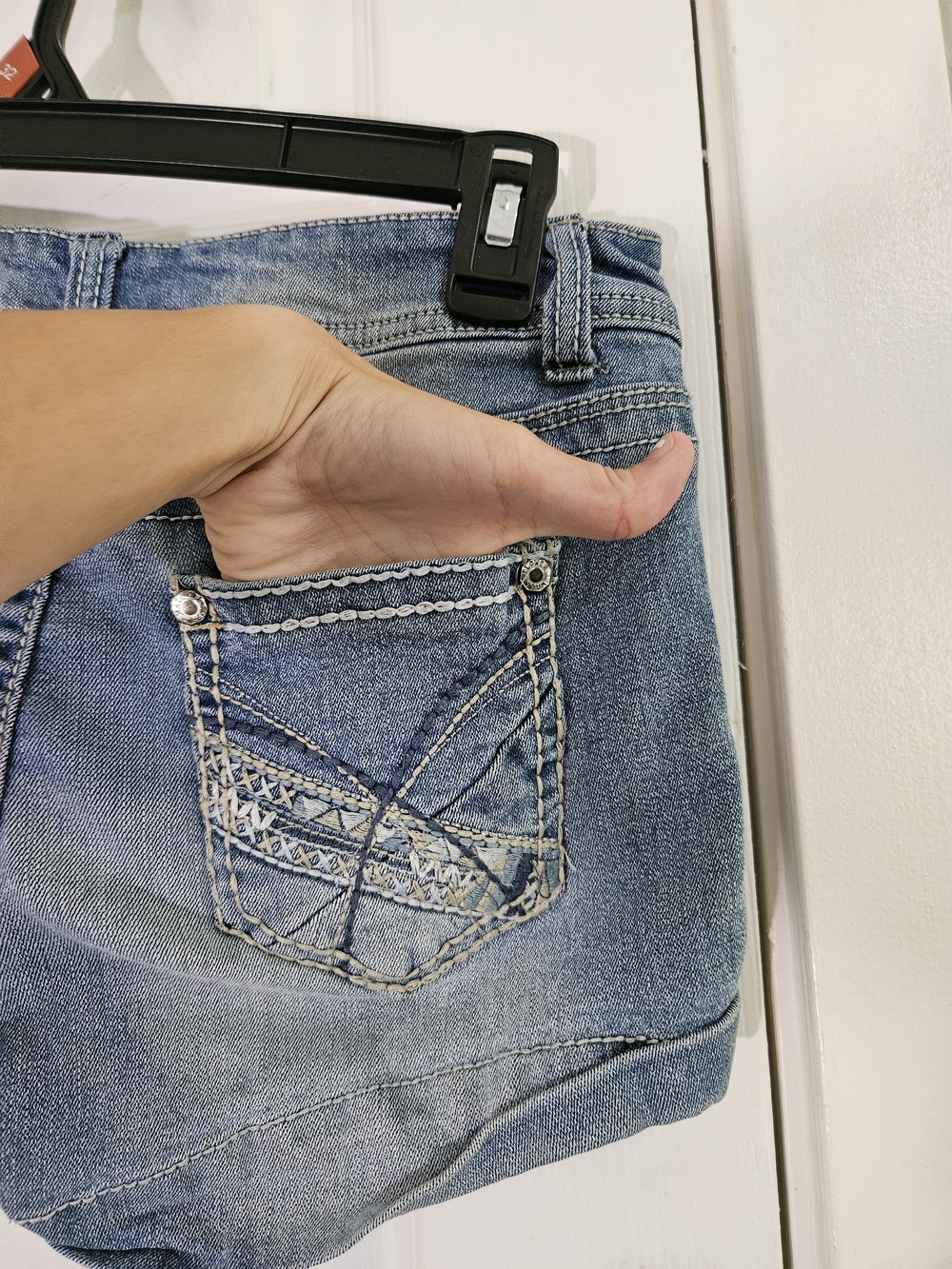 WallFlower Junior's Jean Shorts - Blue - Picture 5 of 8
